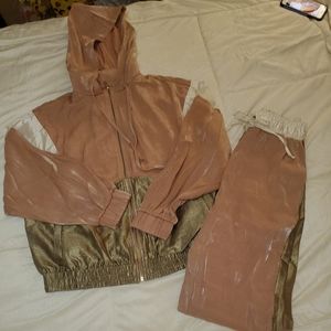 Zara color block sweat suit